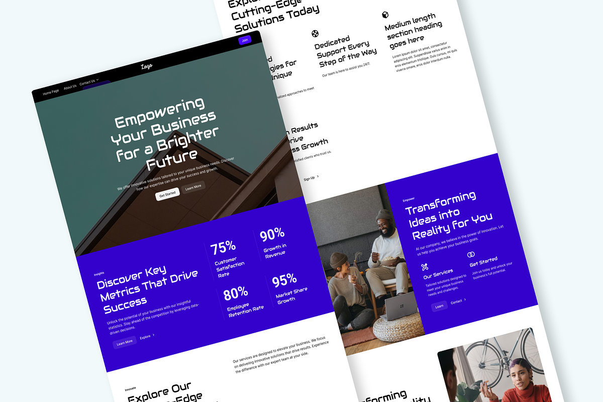 Business - Landing Page Template preview 2