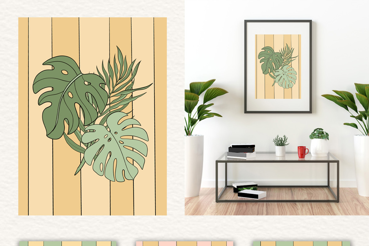 Tropical Posters & Frames Collection, a Decorative Illustration by Mari_Caliart (Photo 7 of 8)