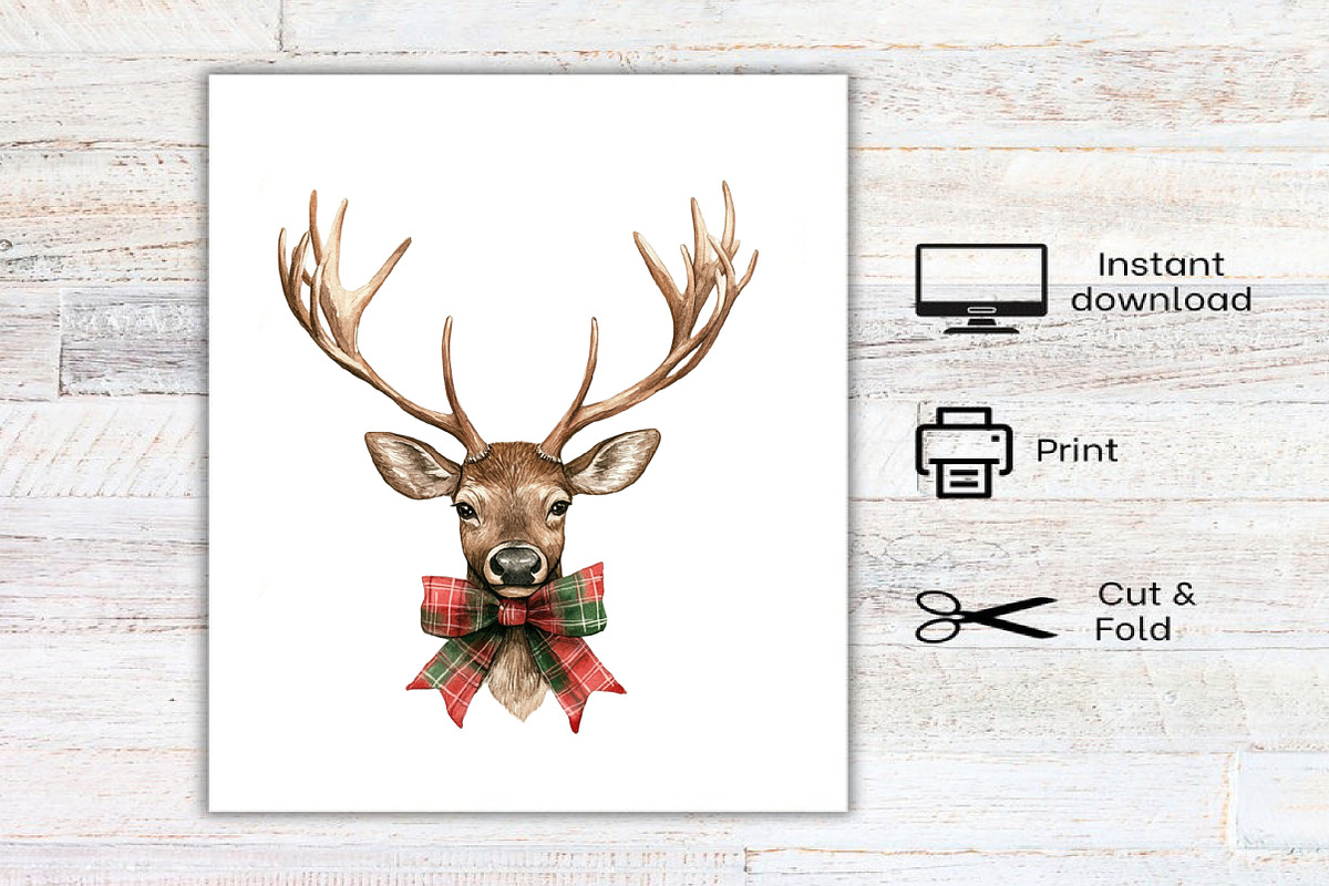 Watercolor Red Green Plaid Christmas, an Illustration by Canvas Craft (Photo 7 of 7)
