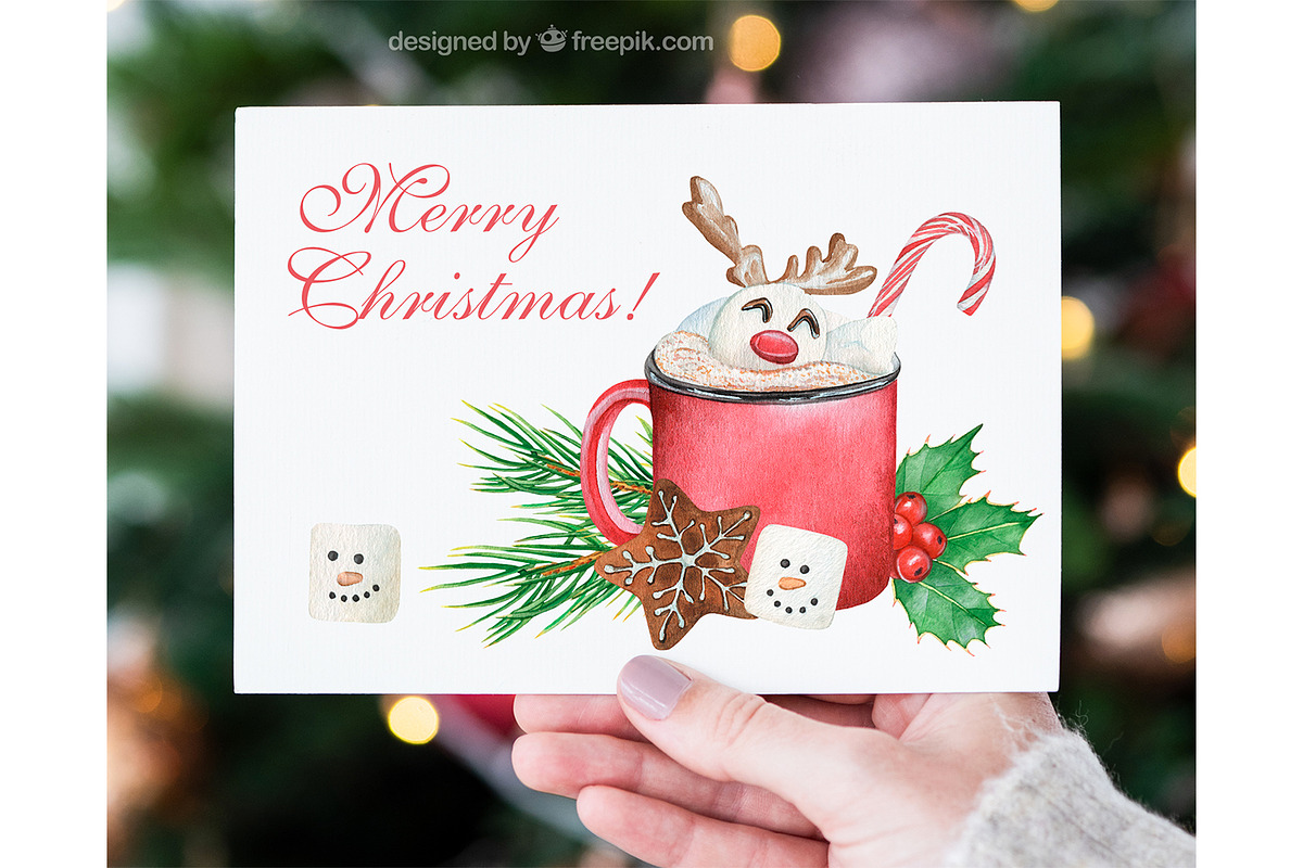 Watercolor Christmas Sweets Clipart, a Food Illustration by ArtfulStudio (Photo 10 of 10)