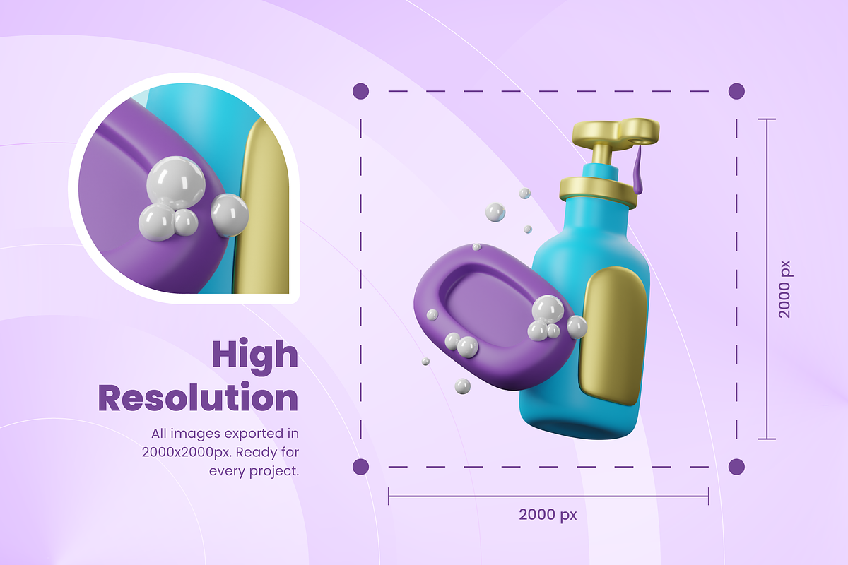 3D Hotel Icons, a Scene 3D Model by Flat Icons (Photo 2 of 8)