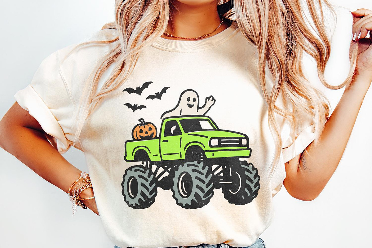 Monster Truck Halloween PNG, Ghost, an Illustration by SharpMarketplace (Photo 2 of 9)