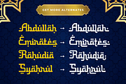 Thariqah – Arabic Font Style, a Script Font by Sronstudio (Thumbnail 9 of 12)