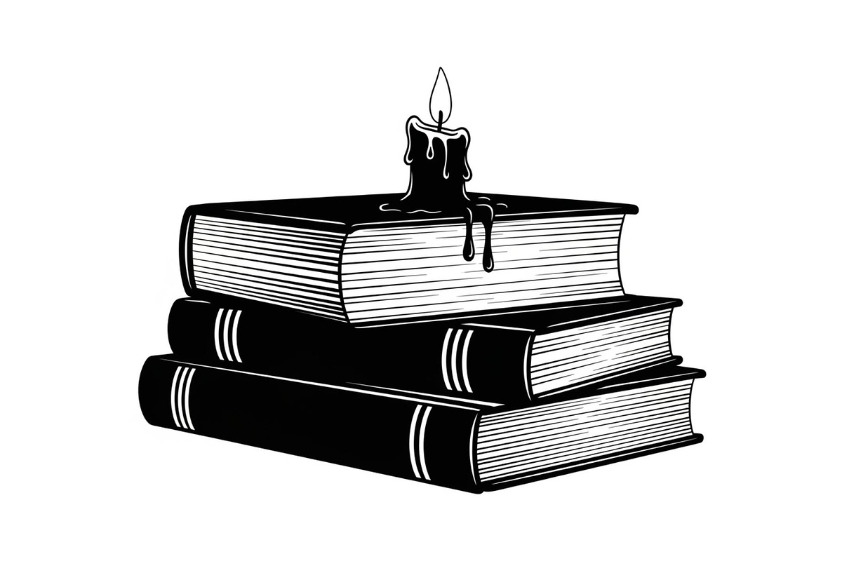 Vintage Book Stack Candle Bundle, an Illustration by jahid234 (Photo 7 of 31)