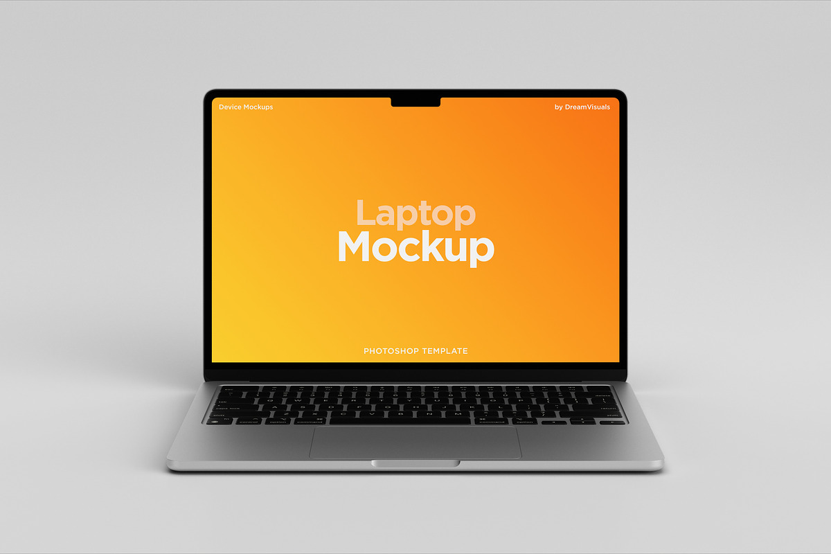 5 Macbook Air M2 Mockups, a Mac Mockup by DreamVisuals (Photo 1 of 5)