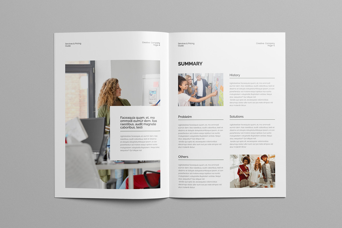 Services & Pricing Guide Canva, a Brochure Template by Pixelpick (Photo 2 of 9)