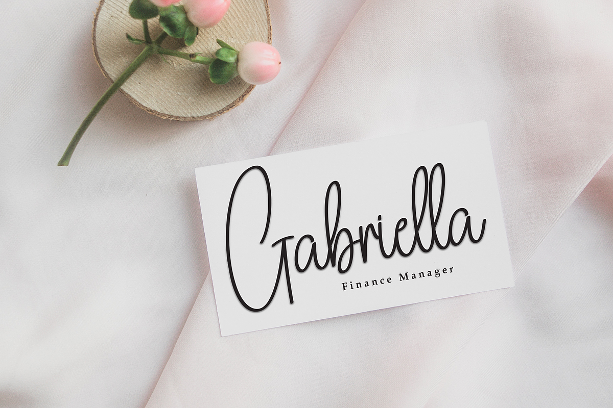 Amelya Calligraph | Script Font, a Handwritten Font by Scratchones (Photo 4 of 8)