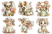 Whimsical Spring Animal Clipart, an Illustration by Daily.Designs (Thumbnail 5 of 8)