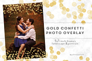 Gold confetti frames, photo overlay, a Texture Graphic by Palette Pursuit (Thumbnail 1 of 4)