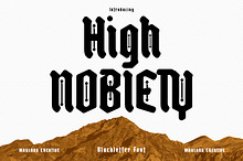 High Nobiety Modern Blackletter Font