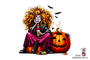 Spooky Halloween Girls PNG Bundle, a Graphic by Rina Akther (Thumbnail 7 of 11)
