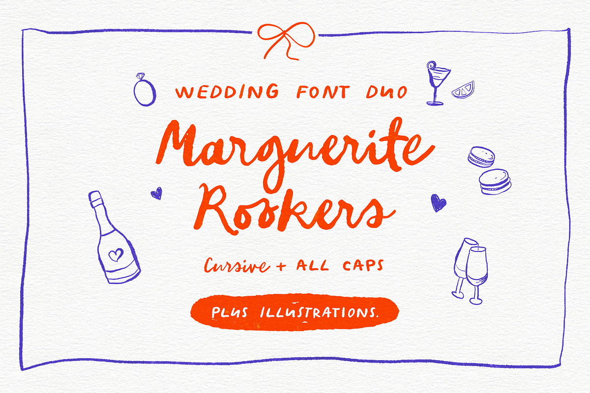 Marguerite Rookers Wedding Font Duo, a Font by Creativeqube Design (Photo 1 of 11)