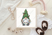Gnome Christmas Sublimation PNG, an Illustration by CraftArtStudio (Thumbnail 4 of 4)