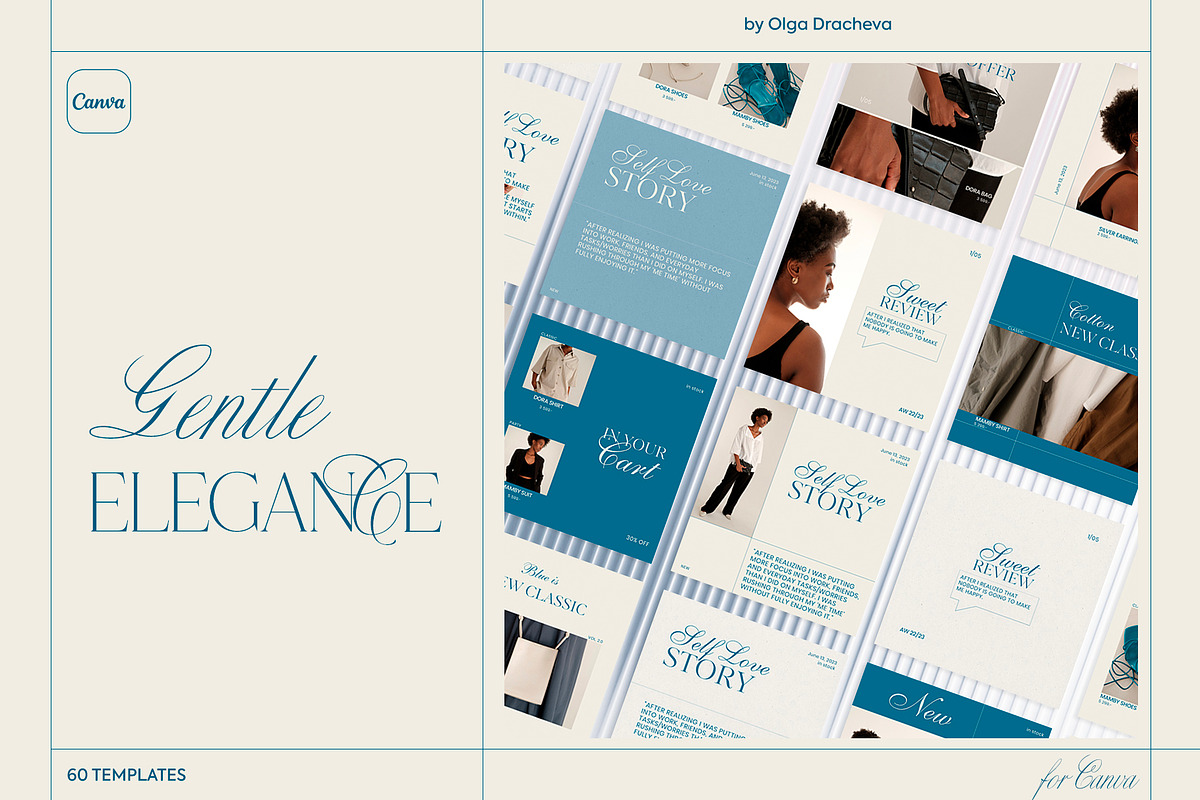 GENTLE ELEGANCE / Social Media Kit, a Social Media Template by Olg Store (Photo 1 of 8)