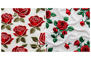 Embroidered Flower Flowers, a Background Graphic by IrySha (Thumbnail 2 of 8)
