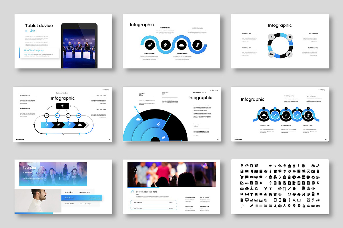 Naomi - Business Google Slide Templa, a Presentation Template by Dens Creative Studio (Photo 5 of 6)