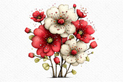 Whimsical Spring Flower Clipart, an Illustration by Craft Nest (Thumbnail 10 of 11)