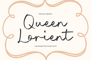 Queen Lorient Font, a Script Font by Timurtype (Thumbnail 1 of 7)