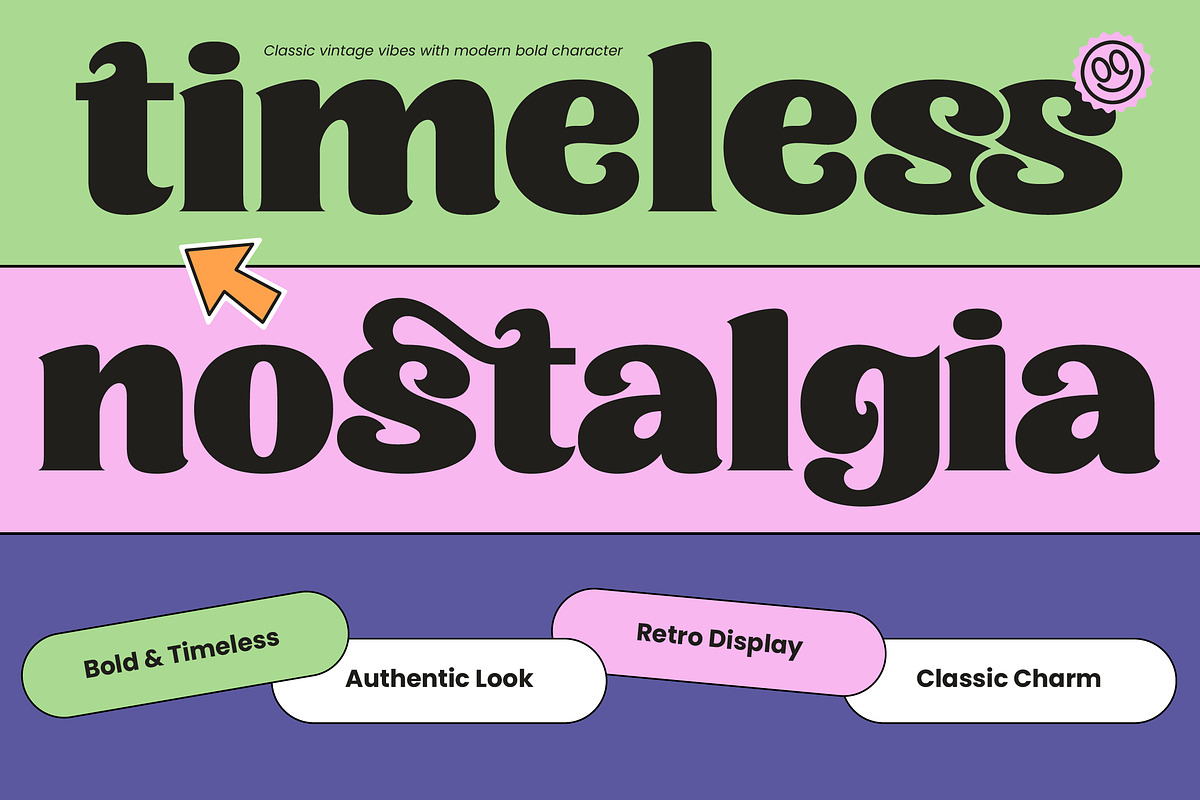 Bahlie Groovy Bold Display Serif, a Serif Font by timelesstype.co (Photo 4 of 10)