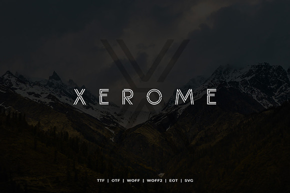 Xerome Display Typeface with Webfont preview 6