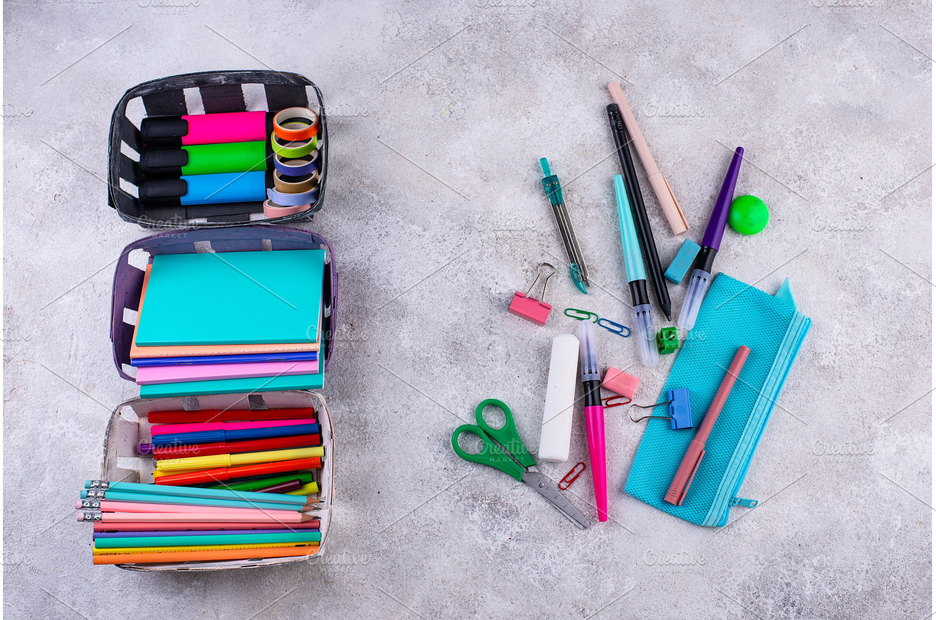 Decluttering concept. Stationery, a School & Education Photo by Yulia Furman