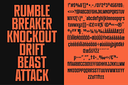 PRAK Breakstrike - Bold Condensed, a Sans Serif Font by Healltica.std (Thumbnail 13 of 17)