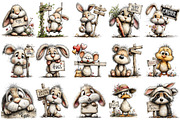 Whimsical Easter Sign Post Clipart, an Illustration by OK Design (Thumbnail 3 of 6)