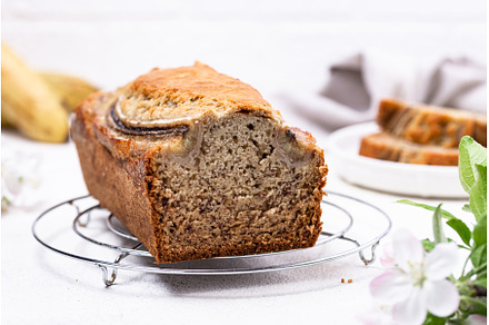 Banana bread or loaf cake, a Food & Drink Photo by Yulia Furman