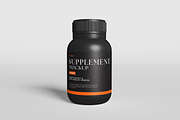 Supplement Bottle Mockup, a Packaging Mockup by GraphicWindow (Thumbnail 2 of 6)