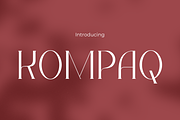KOMPAQ, a Font by Pinisi ART (Thumbnail 1 of 10)