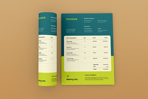 Green Minimal Invoice