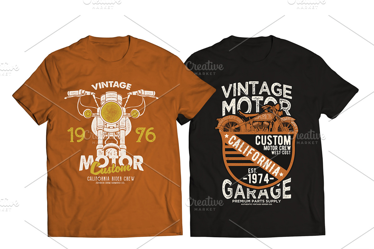 MOTORCYCLE CONCEPT TEE PRINT PACK, an Illustration by MKE Print Lab. (Photo 4 of 6)