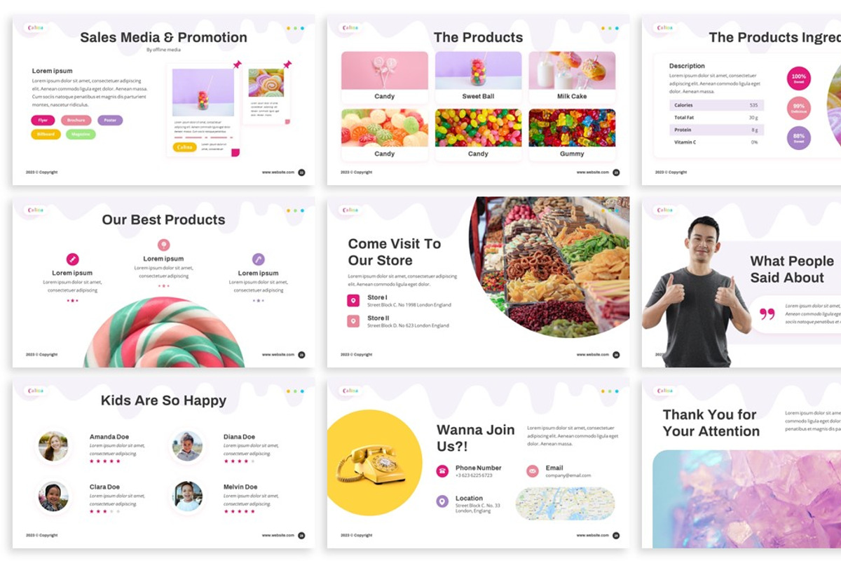 Calina - Sweet Food Powerpoint, a Presentation Template by SlideFactory (Photo 4 of 4)