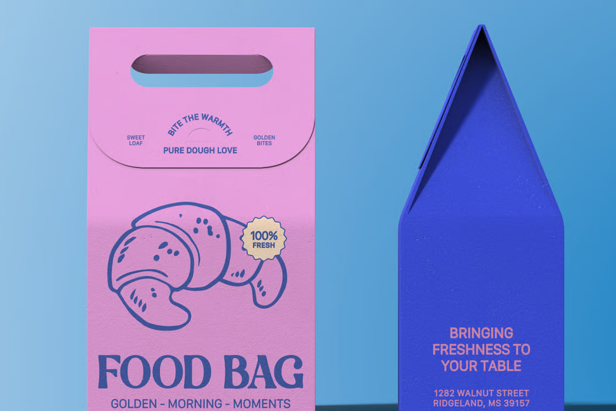 Eco Food Takeaway Box Mockup, a Packaging Mockup by graphicsauce (Photo 1 of 4)