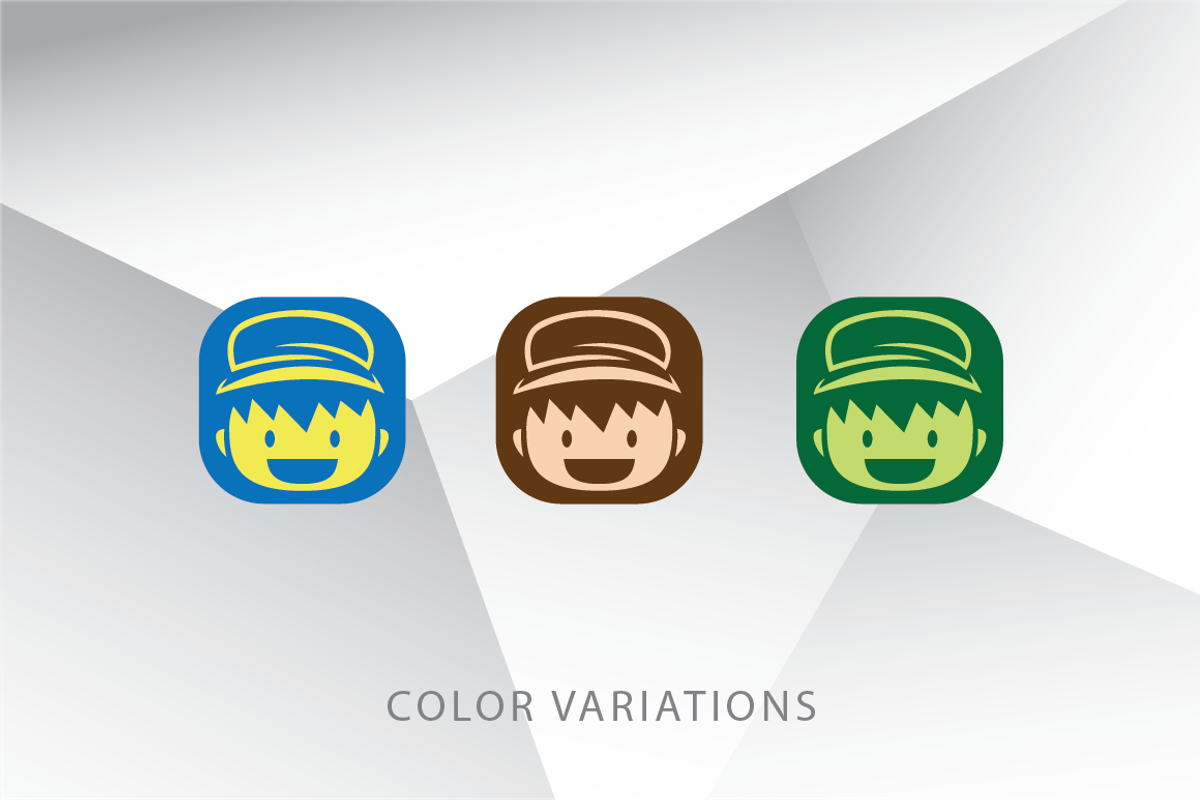 Happy Kid with Hat Logo Template, a Branding & Logo Template by Heavtryq Design (Photo 3 of 3)