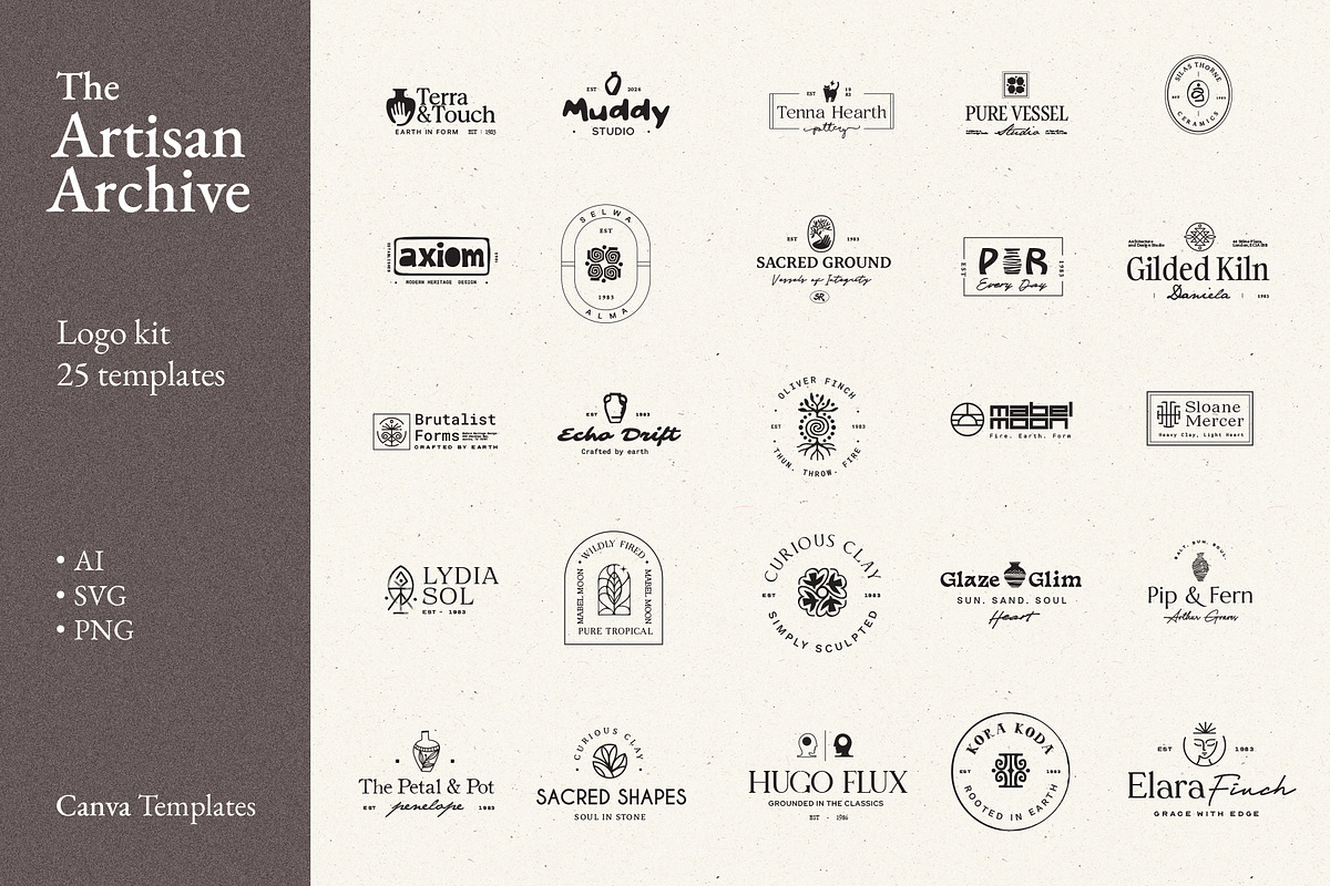 The Artisan Archive | Logo Kit, a Branding & Logo Template by Studio_Byrsa (Photo 1 of 14)