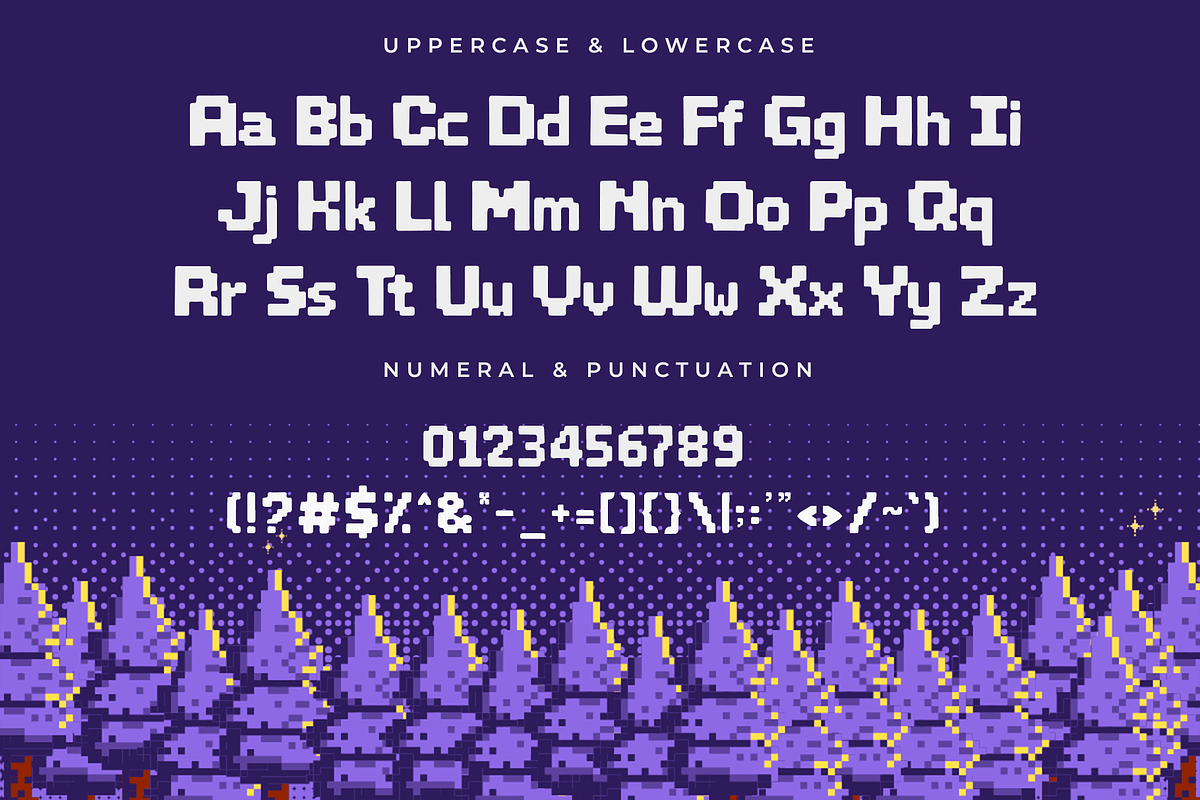 Blockraft – Pixel Display Font, a Sans Serif Font by overlaytemplates (Photo 4 of 5)