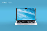 Realistic macbook pro 14 inch mockup, a Mac Mockup by Raihan Rahman (Thumbnail 1 of 21)
