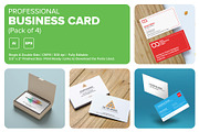 Visiting Card Design Template Bundle, a Business Card Template by Studio3 Stock (Thumbnail 1 of 5)