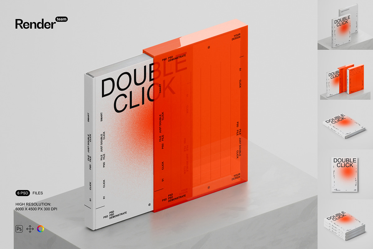 Book Mockup Set, a Books & Magazine Mockup by Renderteam (Photo 1 of 14)
