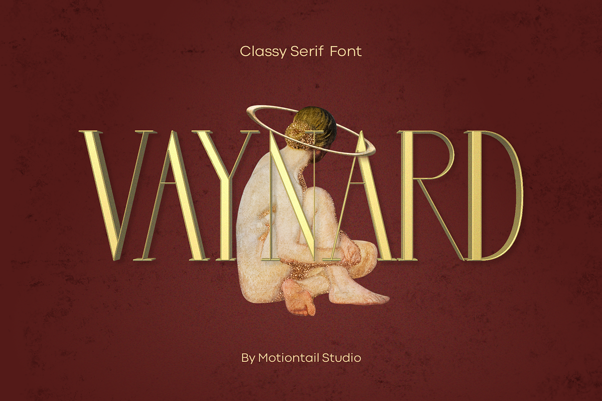 Vaynard Classy Font, a Serif Font by Motiontail Studio (Photo 1 of 6)