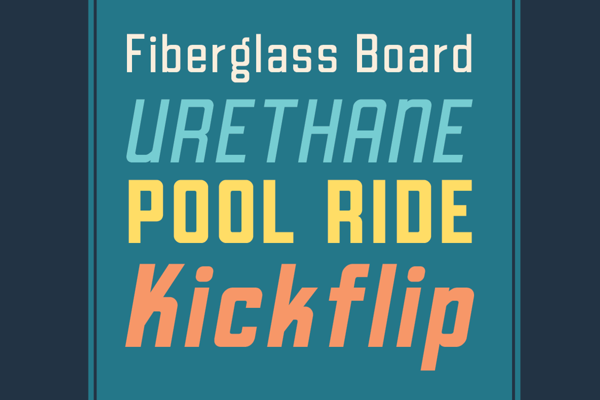 Goodland Text retro industrial font, a Sans Serif Font by Swell Type (Photo 4 of 6)