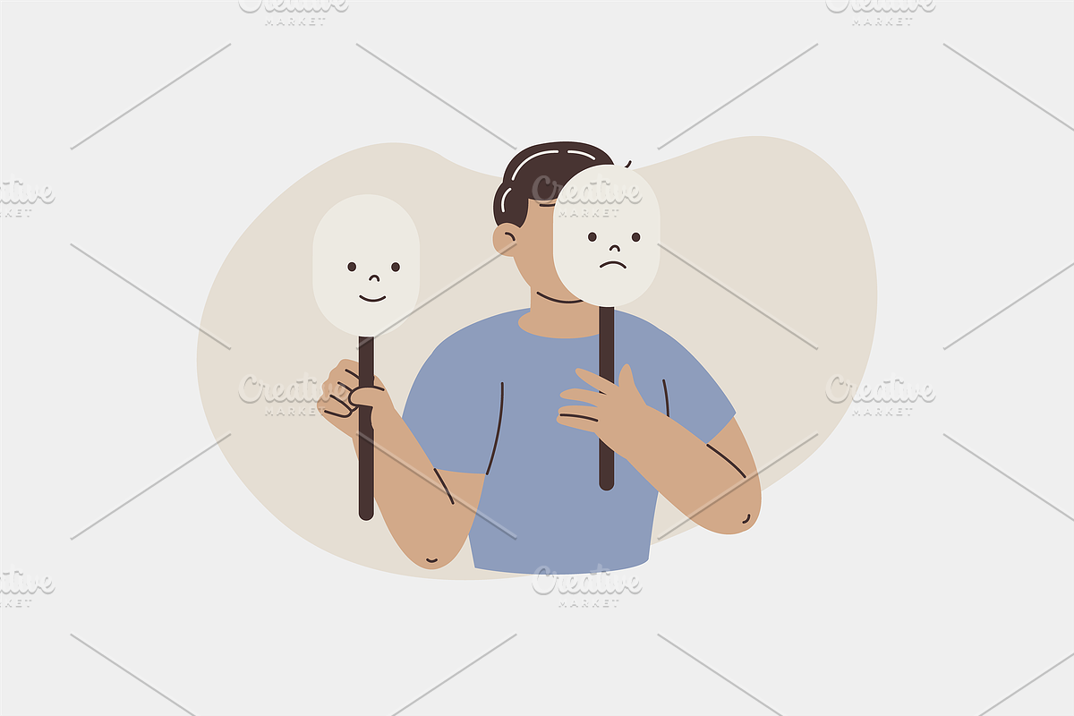 Mental Illness Illustration, an Object Graphic by Jump Studio (Photo 7 of 12)