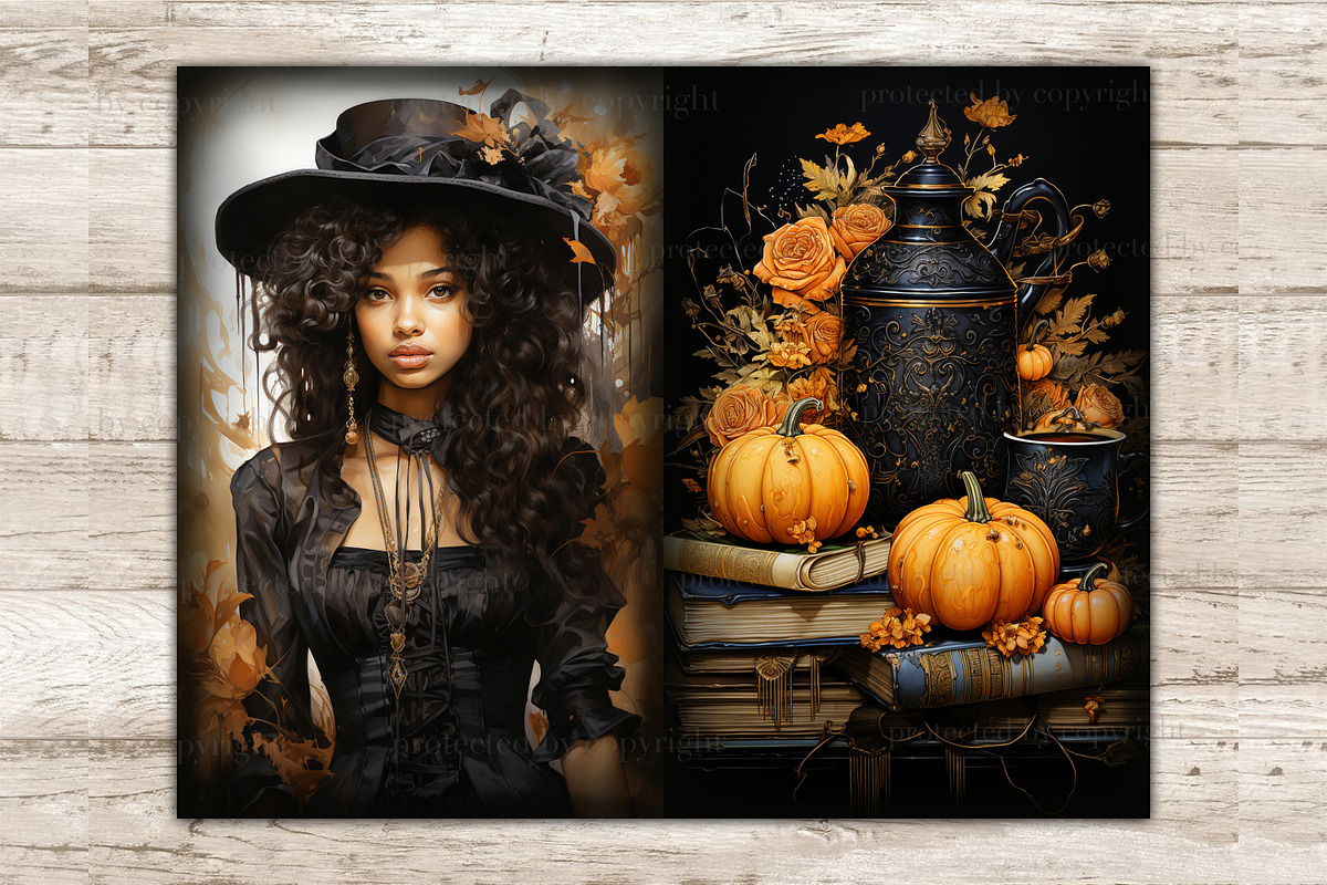 Halloween Ephemera Pack, a Person Illustration by GlamArtZhanna (Photo 8 of 9)