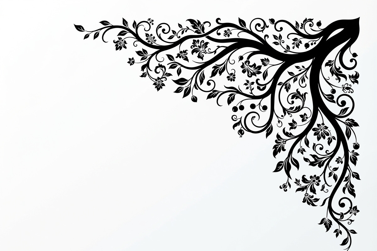 50 Tree Branch Corner Silhouette, a Decorative Illustration by Amazin_art (Photo 17 of 25)