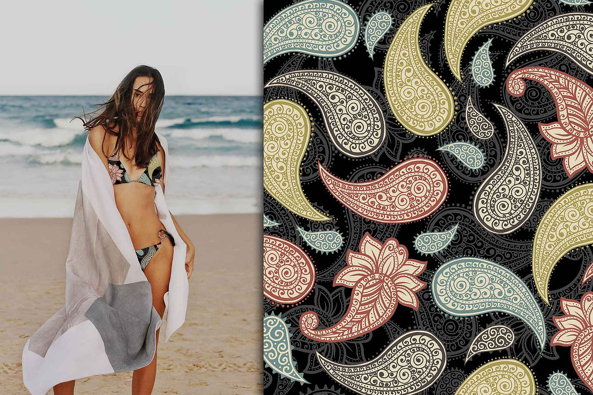 Paisley Patterns Collection, a Pattern Graphic by ilonitta (Photo 7 of 12)