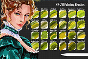 PROCREATE VINTAGE OIL PAINTING KIT, a Brush Add-On by AlexandraArt (Thumbnail 4 of 9)