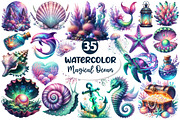 Magical Ocean Sublimation Clipart, an Illustration by Dream Creation (Thumbnail 1 of 4)