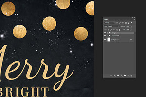 Holiday Party Invite - Gold Confetti