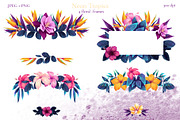 Neon Tropics watercolor, an Object Graphic by Salted Galaxy (Thumbnail 5 of 16)